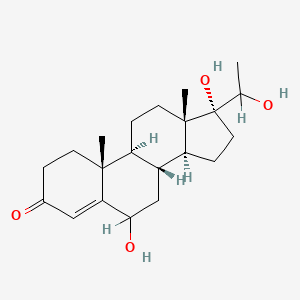 molecular formula C34H28N4O5 B1165582 6,17,20-Trihydroxypregn-4-en-3-one CAS No. 105248-42-8