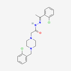 2-(4-(2-Chlorobenzyl)-1-piperazinyl)-N'-(1-(2-CL-PH)ethylidene)acetohydrazide