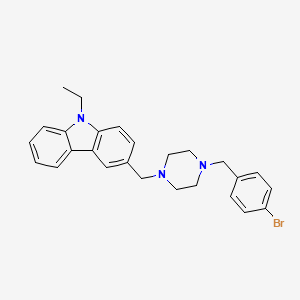 3-{[4-(4-bromobenzyl)piperazin-1-yl]methyl}-9-ethyl-9H-carbazole