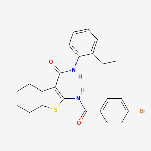 2-{[(4-bromophenyl)carbonyl]amino}-N-(2-ethylphenyl)-4,5,6,7-tetrahydro-1-benzothiophene-3-carboxamide