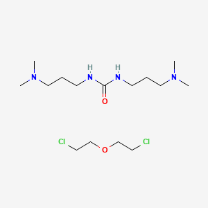 molecular formula C15H34Cl2N4O2 B1165590 1,3-Bis(3-(dimethylamino)propyl)urea-di-2-chloroethyl ether copolymer CAS No. 68555-36-2