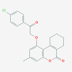 1-[2-(4-chlorophenyl)-2-oxoethoxy]-3-methyl-7,8,9,10-tetrahydro-6H-benzo[c]chromen-6-one