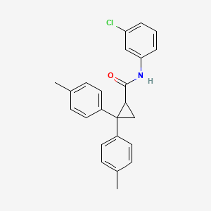 N-(3-chlorophenyl)-2,2-bis(4-methylphenyl)cyclopropanecarboxamide