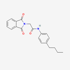 molecular formula C20H20N2O3 B11655953 N-(4-butylphenyl)-2-(1,3-dioxo-1,3-dihydro-2H-isoindol-2-yl)acetamide 