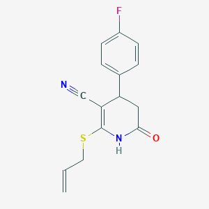 4-(4-Fluorophenyl)-6-oxo-2-(prop-2-en-1-ylsulfanyl)-1,4,5,6-tetrahydropyridine-3-carbonitrile