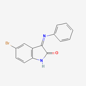 (3E)-5-bromo-3-(phenylimino)-1,3-dihydro-2H-indol-2-one