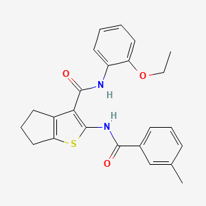 N-(2-ethoxyphenyl)-2-{[(3-methylphenyl)carbonyl]amino}-5,6-dihydro-4H-cyclopenta[b]thiophene-3-carboxamide