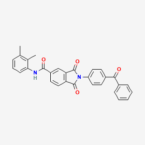 2-(4-Benzoylphenyl)-N-(2,3-dimethylphenyl)-1,3-dioxo-2,3-dihydro-1H-isoindole-5-carboxamide