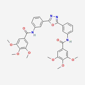 N,N'-(1,3,4-oxadiazole-2,5-diyldibenzene-3,1-diyl)bis(3,4,5-trimethoxybenzamide)