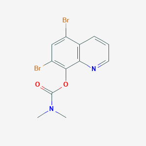 (5,7-dibromoquinolin-8-yl) N,N-dimethylcarbamate