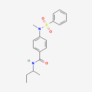 N-(Butan-2-YL)-4-(N-methylbenzenesulfonamido)benzamide