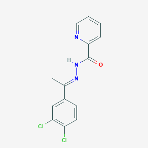 N'-[(1E)-1-(3,4-dichlorophenyl)ethylidene]pyridine-2-carbohydrazide