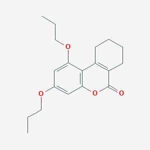 1,3-Dipropoxy-7,8,9,10-tetrahydro-benzo(C)chromen-6-one