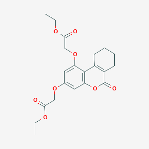 (3-Ethoxycarbonylmethoxy-6-oxo-7,8,9,10-tetrahydro-6H-benzo[c]chromen-1-yloxy)-a