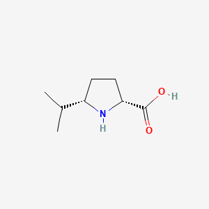 molecular formula C8H15NO2 B1165621 (2R,5S)-5-Isopropylpyrrolidine-2-carboxylic acid CAS No. 110452-52-3