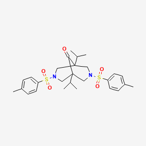 3,7-Bis[(4-methylphenyl)sulfonyl]-1,5-di(propan-2-yl)-3,7-diazabicyclo[3.3.1]nonan-9-one