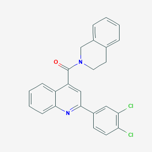 [2-(3,4-dichlorophenyl)quinolin-4-yl](3,4-dihydroisoquinolin-2(1H)-yl)methanone