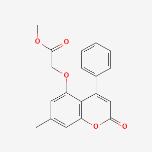 methyl [(7-methyl-2-oxo-4-phenyl-2H-chromen-5-yl)oxy]acetate