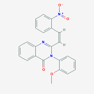 molecular formula C23H17N3O4 B11656243 3-(2-methoxyphenyl)-2-[(Z)-2-(2-nitrophenyl)ethenyl]quinazolin-4(3H)-one 