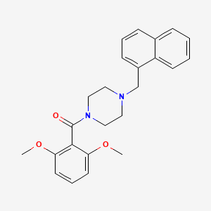 molecular formula C24H26N2O3 B11656286 (2,6-Dimethoxyphenyl)[4-(naphthalen-1-ylmethyl)piperazin-1-yl]methanone 