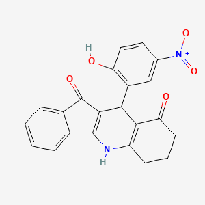 10-(2-hydroxy-5-nitrophenyl)-6,7,8,10-tetrahydro-5H-indeno[1,2-b]quinoline-9,11-dione