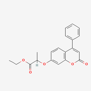 ethyl 2-[(2-oxo-4-phenyl-2H-chromen-7-yl)oxy]propanoate