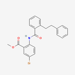 Methyl 5-bromo-2-({[2-(2-phenylethyl)phenyl]carbonyl}amino)benzoate