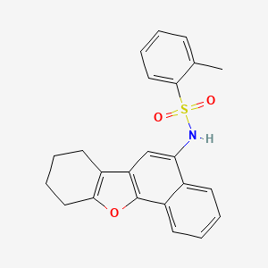 2-methyl-N-(7,8,9,10-tetrahydrobenzo[b]naphtho[2,1-d]furan-5-yl)benzenesulfonamide