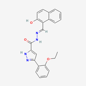 3-(2-ethoxyphenyl)-N'-[(E)-(2-hydroxynaphthalen-1-yl)methylidene]-1H-pyrazole-5-carbohydrazide