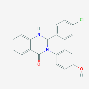 2-(4-chlorophenyl)-3-(4-hydroxyphenyl)-2,3-dihydroquinazolin-4(1H)-one