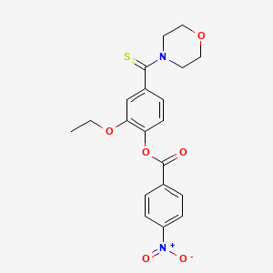 2-Ethoxy-4-(morpholin-4-ylcarbonothioyl)phenyl 4-nitrobenzoate