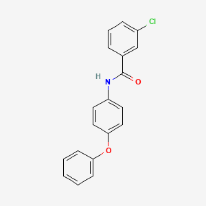 molecular formula C19H14ClNO2 B11656521 3-chloro-N-(4-phenoxyphenyl)benzamide 