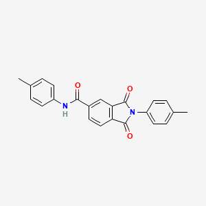 N,2-bis(4-methylphenyl)-1,3-dioxo-2,3-dihydro-1H-isoindole-5-carboxamide