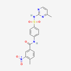 4-methyl-N-{4-[(4-methylpyrimidin-2-yl)sulfamoyl]phenyl}-3-nitrobenzamide