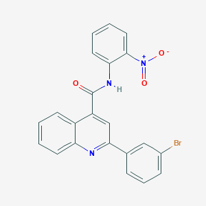 2-(3-bromophenyl)-N-(2-nitrophenyl)quinoline-4-carboxamide