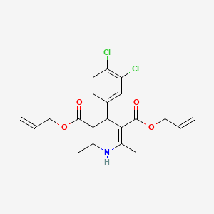 3,5-Bis(prop-2-en-1-yl) 4-(3,4-dichlorophenyl)-2,6-dimethyl-1,4-dihydropyridine-3,5-dicarboxylate