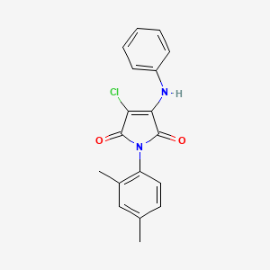 3-chloro-1-(2,4-dimethylphenyl)-4-(phenylamino)-1H-pyrrole-2,5-dione