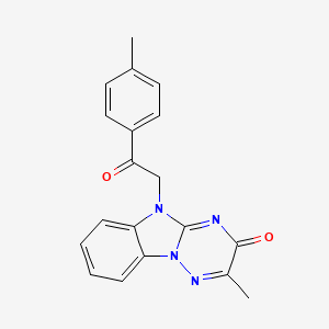 2-methyl-5-[2-(4-methylphenyl)-2-oxoethyl][1,2,4]triazino[2,3-a]benzimidazol-3(5H)-one