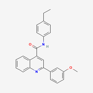 N-(4-ethylphenyl)-2-(3-methoxyphenyl)quinoline-4-carboxamide