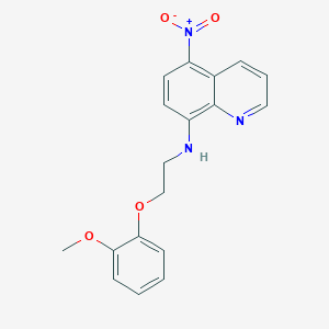 N-[2-(2-methoxyphenoxy)ethyl]-5-nitroquinolin-8-amine