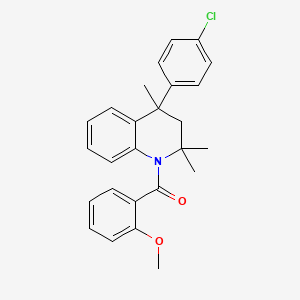 [4-(4-chlorophenyl)-2,2,4-trimethyl-3,4-dihydroquinolin-1(2H)-yl](2-methoxyphenyl)methanone