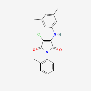 3-chloro-1-(2,4-dimethylphenyl)-4-[(3,5-dimethylphenyl)amino]-1H-pyrrole-2,5-dione