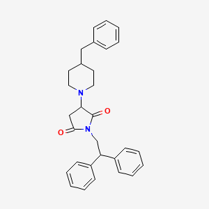 3-(4-Benzylpiperidin-1-yl)-1-(2,2-diphenylethyl)pyrrolidine-2,5-dione