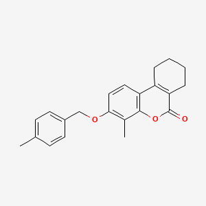 4-methyl-3-[(4-methylbenzyl)oxy]-7,8,9,10-tetrahydro-6H-benzo[c]chromen-6-one