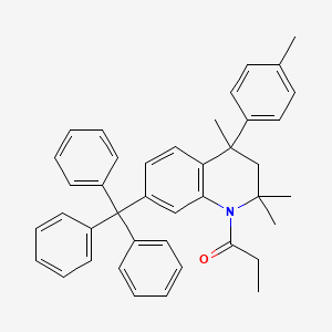 2,2,4-Trimethyl-4-(4-methylphenyl)-1-propionyl-7-trityl-1,2,3,4-tetrahydroquinoline