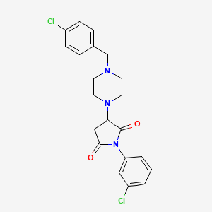 3-[4-(4-Chlorobenzyl)piperazin-1-yl]-1-(3-chlorophenyl)pyrrolidine-2,5-dione