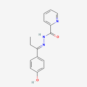 N'-[(1E)-1-(4-hydroxyphenyl)propylidene]pyridine-2-carbohydrazide