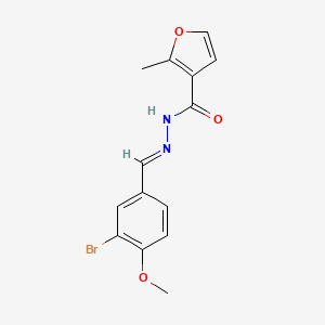 N'-[(E)-(3-bromo-4-methoxyphenyl)methylidene]-2-methylfuran-3-carbohydrazide