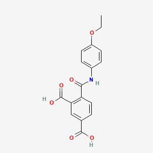 4-[(4-Ethoxyphenyl)carbamoyl]benzene-1,3-dicarboxylic acid