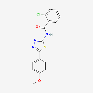 2-chloro-N-[5-(4-methoxyphenyl)-1,3,4-thiadiazol-2-yl]benzamide